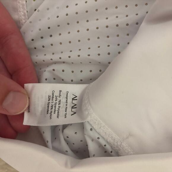 Alala Women's Ace Sports Jacket White Small Zip up NWT - Picture 8 of 9